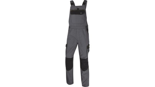 Ogrodniczki mach spirit z poliestru (40) i bawełny (60) 270 g/m? kolor szaro-czarny rozmiar S CORP M5SALGNPT