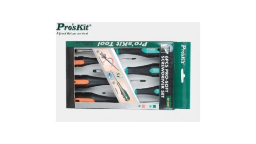 Zestaw śrubokrętów płaskich i krzyżowych 6szt SD-2301