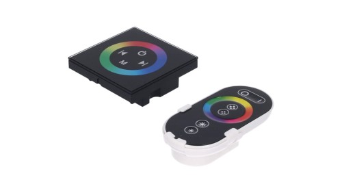 Sterownik LED RGB 3x4A panel komplet pilot+uchwyt 12-24V Prescot