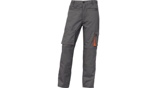 Spodnie mach 2 z poliestru (65) i bawełny (35) 245 g/m? podszyte flanelą kolor szaro-pomarańczowy rozmiar 3XL CORP M2PAWGR3X