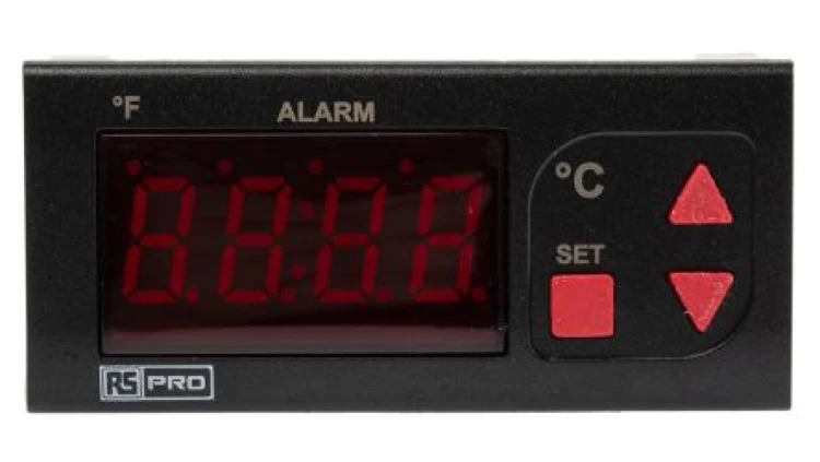 Wskaźnik temperatury, Uz 24 V AC/DC, 77 x 35mm