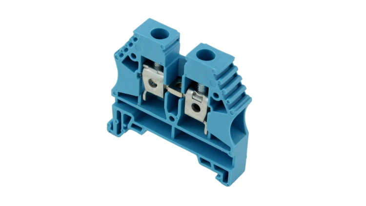 Złączka szynowa 2-przewodowa 6mm2 niebieska ER6BLUE
