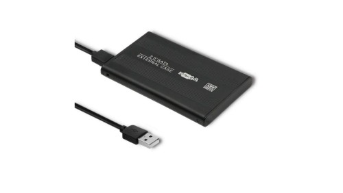 Qoltec Aluminiowa obudowa/kieszeń do dysków HDD/SSD 2.5 SATA3 USB 2.0 Czarny