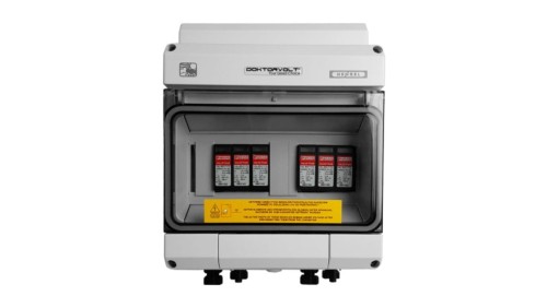Rozdzielnica PV Fotowoltaiczna DC 1000V T1 T2 2-stringowa MC4 Solarna Doktorvolt 4555