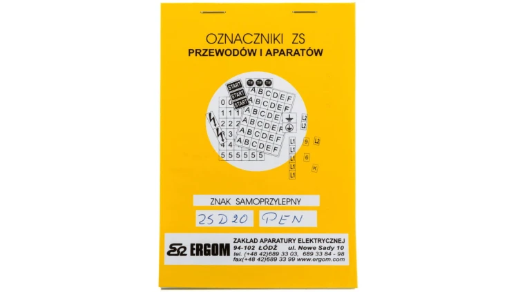 Znaki samoprzylepne ZS D20/PEN E04ZP-02030403600