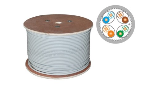 Kabel S/FTP kat.7A euroclass B2ca LSOH 1500 MHz (10Gb/s) 25 lat gwarancji, badanie jakości laboratorium INTERTEK (USA) /500m/