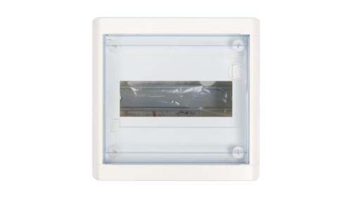Rozdzielnica modułowa 1x8 natynkowa IP40 Nedbox (drzwi transparentne) 601245