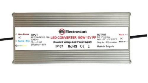 CV LED Power Supply 100W PF0.9 12V IP67 - 980100001200394 - Zasilacz LED stałonapięciowy