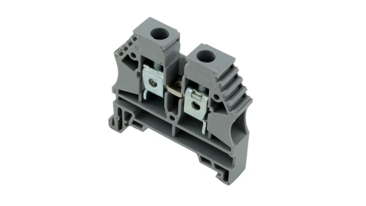 Złączka szynowa 2-przewodowa 10mm2 szara ER10GREY