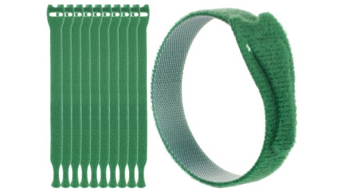 Opaski rzepowe 20x200 BTB Straps zielone /opakowanie 10szt./