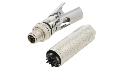 Złącze okrągłe M12 męskie proste ekranowane 8-PIN 250V 2327989-1