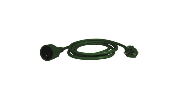 Przedłużacz 1-gniazdo z/u 5m /H05VV-F 3x1/ zielony P0115Z