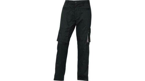 Spodnie mach 2 z poliestru (65) i bawełny (35) 245 g/m? podszyte flanelą kolor czarno-szary rozmiar S CORP M2PAWNOPT