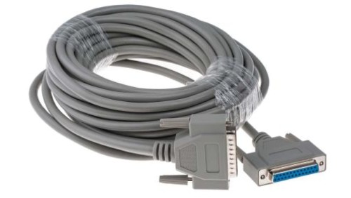 Kabel szeregowy, długość 10m, złącze A: Przewód D25-stykowy męski, złącze B: Złącze żeńskie D25-stykowe