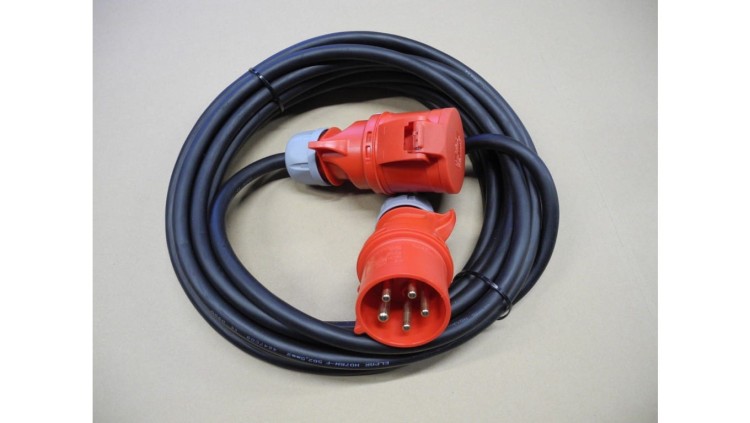 Kabel przedłużacz siłowy 16A/16A 10m 5x2,5 211210