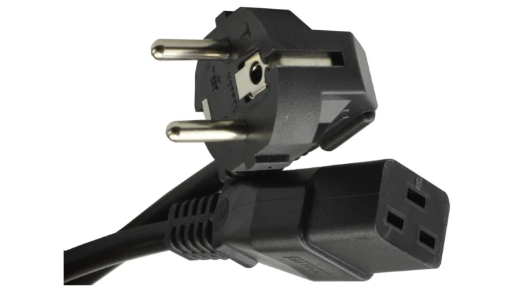 Kabel zasilający 230V 16A z gn. IEC320 C19 2m