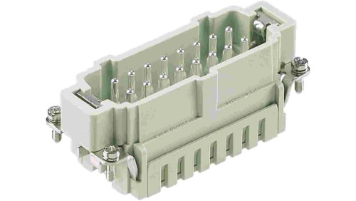 Złącze HAN prostokątne męskie 16-PIN 16A 500V 9330162616