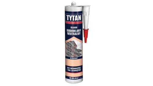 Silikon neutralny budowlany tytan 280ml biały