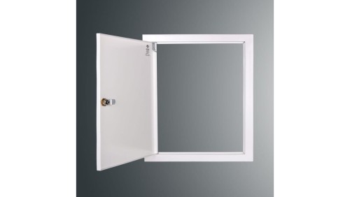 Drzwiczki rewizyjne SP 350x300 RAL9003, kołnierz szer.2,5cm