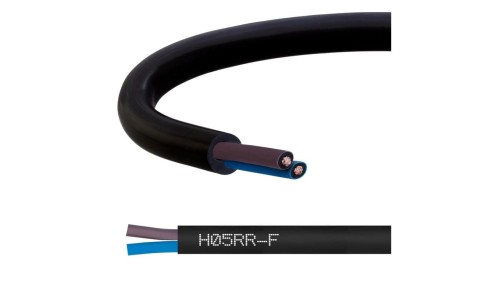Przewód w gumie H05RR-F / OW 2x2,5 300/500V Elektrokabel /500m/