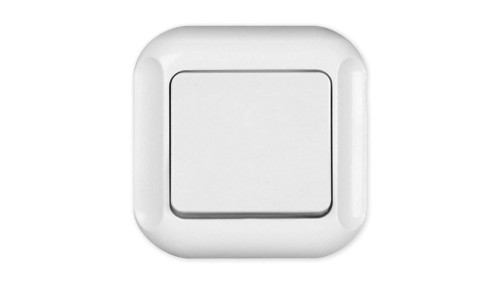 TOPAZ Łącznik pojedynczy krzyżowy podtynkowy biały WP-8Tb