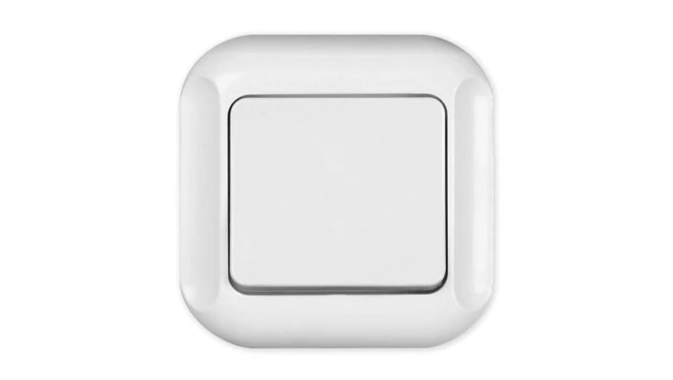 TOPAZ Łącznik pojedynczy krzyżowy podtynkowy biały WP-8Tb