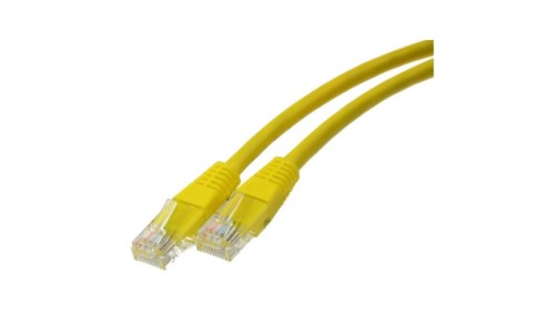 Patchcord UTP kat.6 kabel sieciowy LAN 2x RJ45 linka żółty 7m