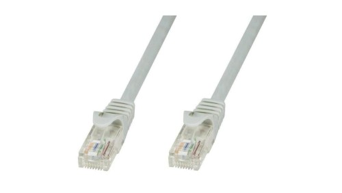 Patch cord Cat6 UTP 0,25m szary CCA