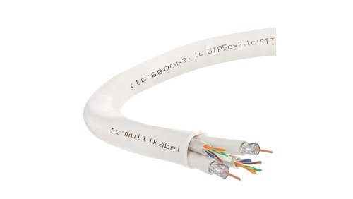 Multikabel FO SM 9/125 FTTH 2J + 2x UTP kat.5e + 2x 75Ohm TC6 /350m/