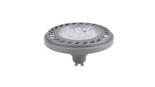 Żarówka ES111 gu10 15 led 9W S/WW 30s ciepła biała AR111 szara obudowa.