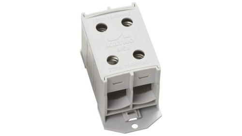 Złączka kablowa podwójna 95mm2 szara