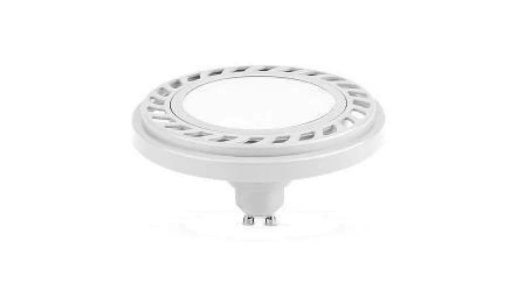 Żarówka ES111 gu10 led 9W WW Ściemnialna ciepła biała AR111 biała obudowa W/WW 820LM