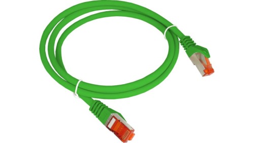 Patch-cord F/UTP kat.6 PVC 3.0m zielony KKS6ZIE3.0