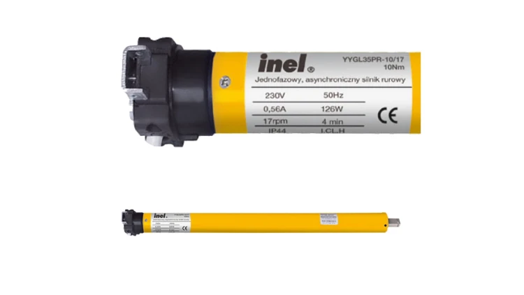 Silnik rurowy N-10PR 10Nm 40mm 230V f. przeciąże.