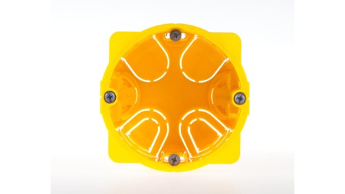 Puszka 67mm p/t regips 50mm żółty Batibox 080051