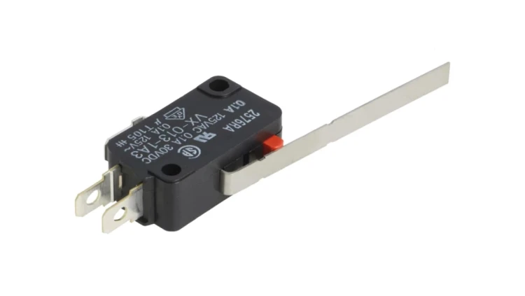 Mikroprzełącznik SNAP ACTION z dźwignią SPDT 0,1A/125VAC VX-013-1A3