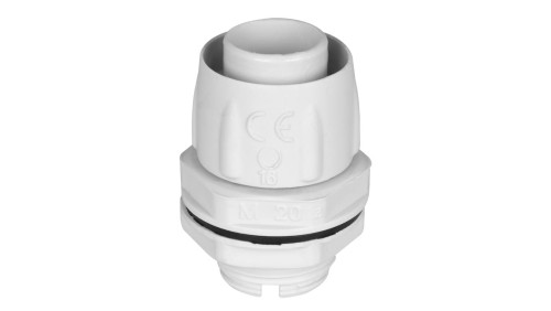 Dławik do rury elastycznej szary GUS fi: 16mm IP65