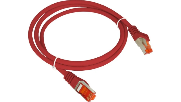 Patch-cord S/FTP kat.6A LSOH 5.0m czerwony KKS6ACZE5.0