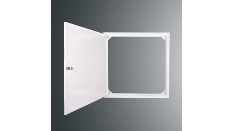 Drzwiczki rewizyjne SP 600x600 RAL9003, kołnierz szer.2,5cm