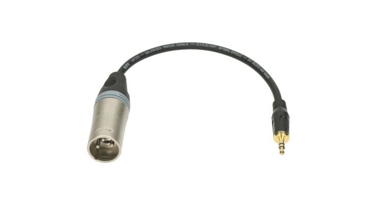 KLOTZ Przejściówka XLR 3-pin (wtyk) / Jack 3,5mm Stereo (wtyk) 0,2m
