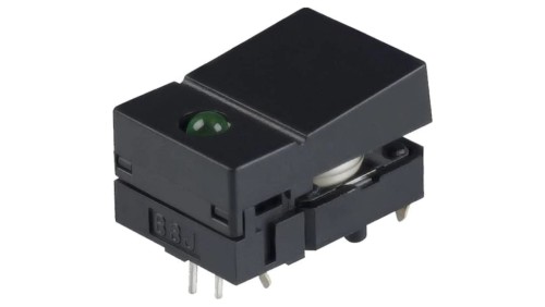 Przełącznik klawiaturowy Poz 2 SPST-NO 0,05A/24VDC czarny B3J-4100
