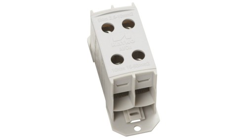 Złączka kablowa podwójna 50mm2 szara