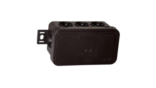 V8 Puszka natynkowa 80x45x41 IP54 czarna 038-05