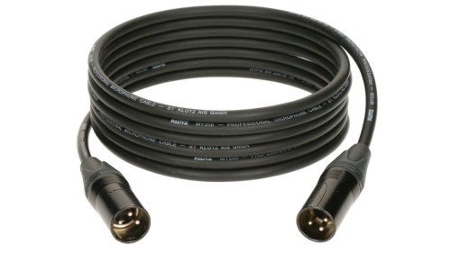 KLOTZ Kabel mikrofonowy adapter XLR 3-pin (wtyk / wtyk) na złączach Neutrik 1m