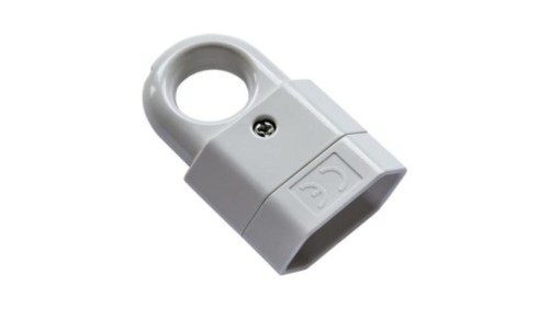 Gniazdko gniazdo PRZENOŚNE PŁASKIE z uchwytem 2.5A 250V BIAŁE GN-11