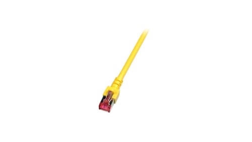 Patchcord SFTP 0,5m Cat.6 LSZH żółty