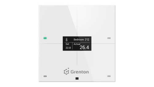 GRENTON SMART PANEL 4B, OLED, BIAŁY, TF-Bus, SPS-204-T-02