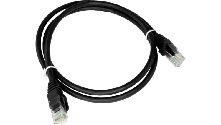 Patch-cord U/UTP kat.6A LSOH 5.0m czarny KKU6ACZA5.0