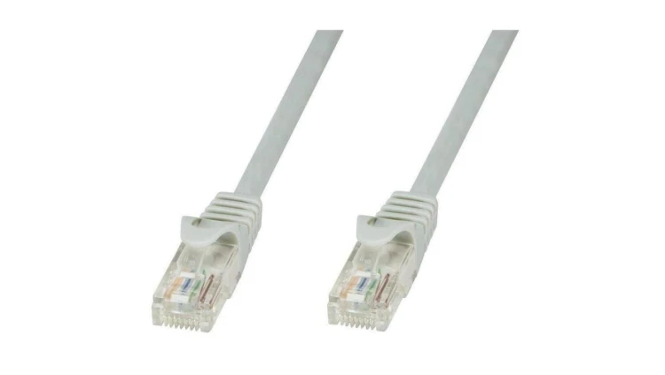 Patch cord Cat5e UTP 20m szary CCA