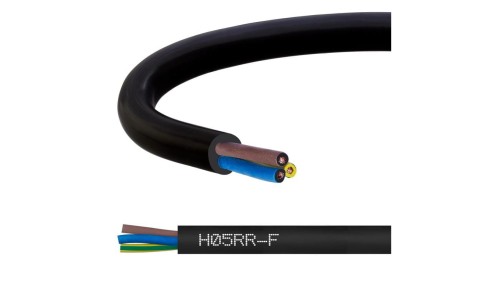 Przewód w gumie H05RR-F / OW 3x2,5 300/500V Elektrokabel /500m/